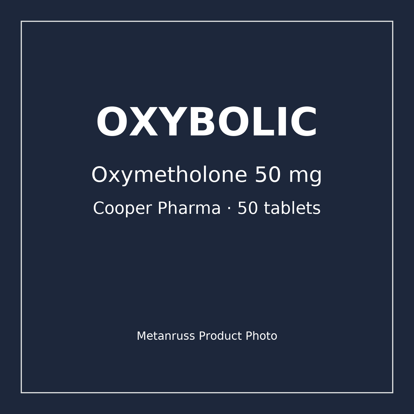 Oxybolic (Оксиметалон) Cooper 50 mg 50 tabs фото 1